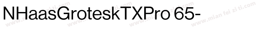 NHaasGroteskTXPro 65字体转换